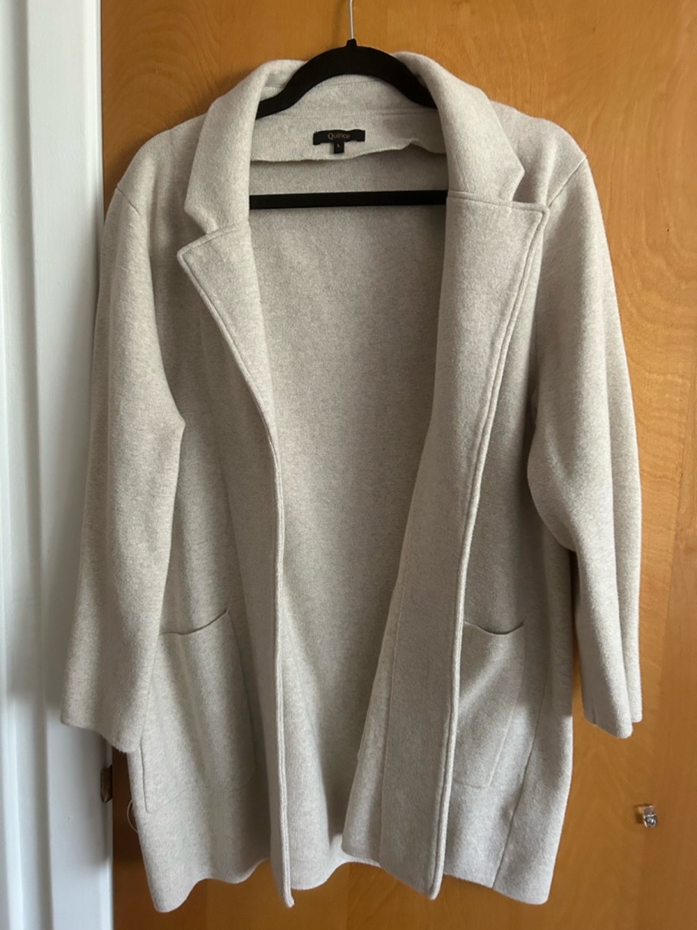 Quince L gray blazer
